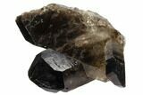 Dark Smoky Quartz Crystal Cluster - Brazil #124583-1